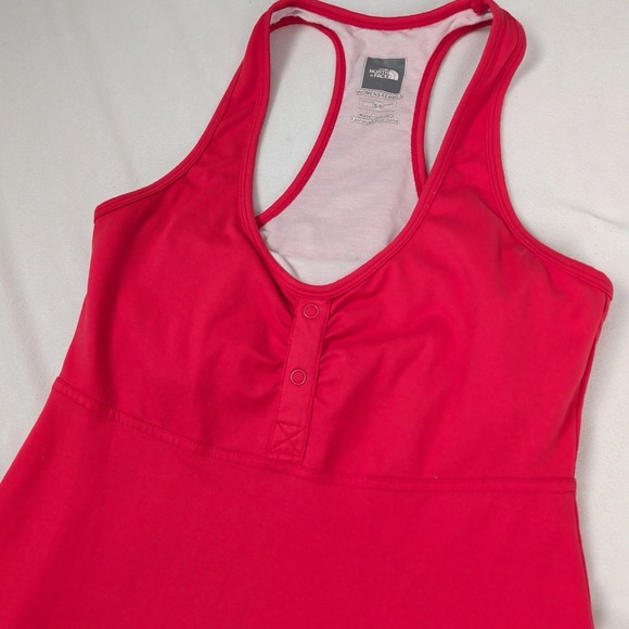 The North Face Dresses & Skirts - Active Red Racerback Dress Built-In Bra Zipper Pocket Size Small